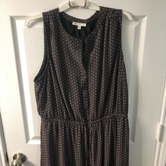 Daniel Rainn Pattern Split Maxi Dress - Picture 3 of 11
